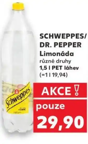 Kaufland SCHWEPPES/ DR. PEPPER Limonáda 1.5L nabídka