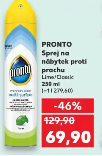 Kaufland PRONTO Sprej na nábytek proti prachu nabídka