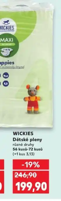 Kaufland WICKIES Dětské pleny nabídka