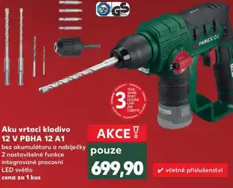 Kaufland Aku vrtací kladivo 12 V PBHA 12 A1 nabídka