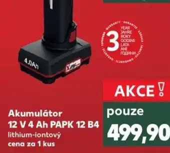 Kaufland Akumulátor 12 V 4 Ah PAPK 12 B4 nabídka