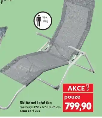 Kaufland Skládací lehátko nabídka