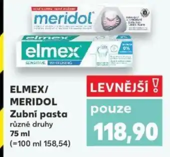 Kaufland ELMEX/ MERIDOL Zubní pasta nabídka