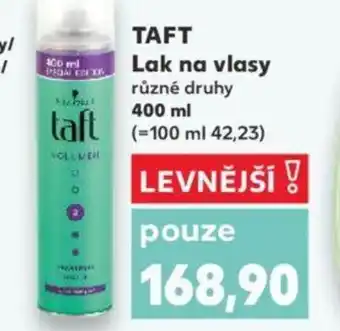 Kaufland TAFT Lak na vlasy nabídka