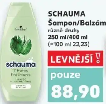 Kaufland SCHAUMA Šampon/Balzám nabídka
