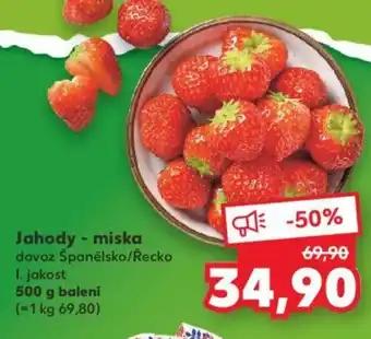 Kaufland Jahody - miska nabídka