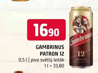 Terno GAMBRINUS PATRON 12 0.5L nabídka