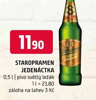 Terno STAROPRAMEN JEDENÁCTKA 0.5L nabídka