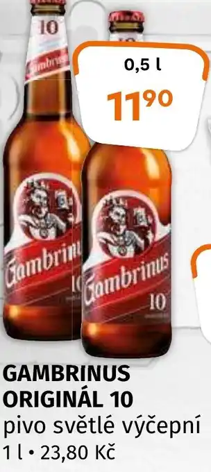 Terno GAMBRINUS ORIGINÁL 10 0.5L nabídka