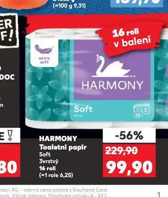 Kaufland Harmony toaletní papír nabídka