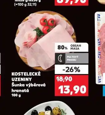 Kaufland Šunka výběrová hranatá nabídka