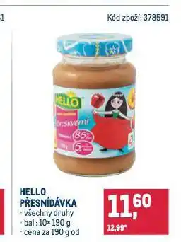 Makro Hello přesnídávka nabídka