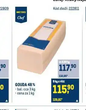 Makro Gouda 48% nabídka