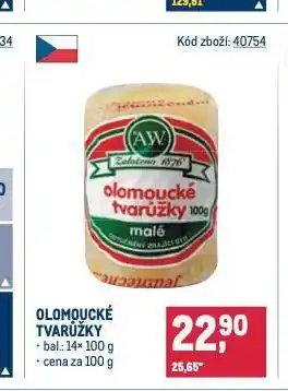 Makro Olomoucké tvarůžky nabídka