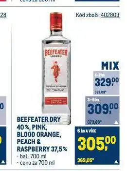 Makro Beefeater gin nabídka