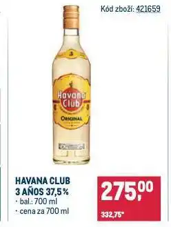 Makro Havana club 3 aňos nabídka