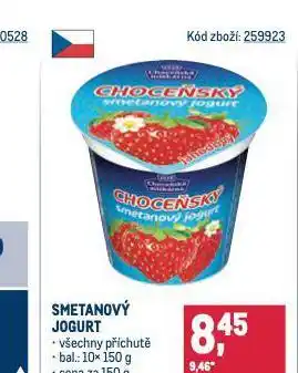 Makro Smetanový jogurt nabídka