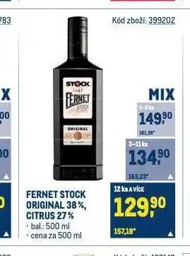 Makro Fernet stock nabídka