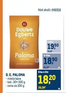 Makro Káva douwe egberts nabídka