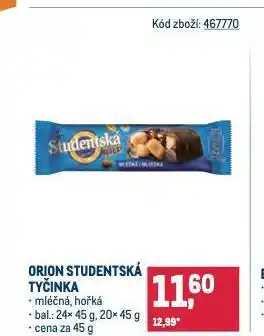 Makro Orion studentská pečeť nabídka