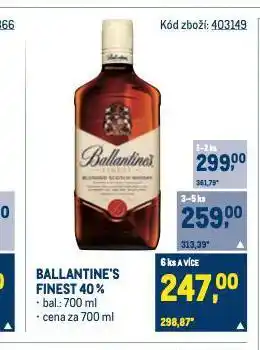 Makro Ballantine's skotská whisky nabídka