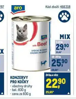 Makro Konzervy pro kočky nabídka