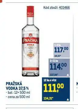 Makro Pražská vodka nabídka