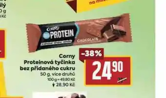 Billa Corny proteinová tyčinka bez přidaného cukru nabídka