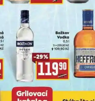 Billa Božkov vodka nabídka