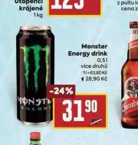 Billa Monster ebergy drink nabídka