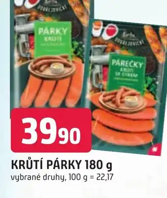 Trefa KRŮTÍ PÁRKY 180 g nabídka