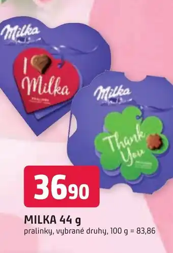 Trefa MILKA 44 g nabídka