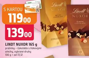 Trefa LINDT NUXOR 165 g nabídka