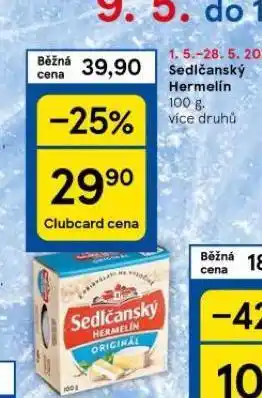 Tesco Sedlčanský hermelín nabídka