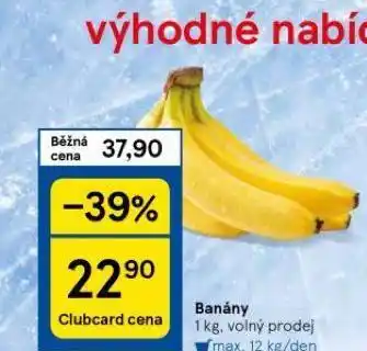 Tesco Banány nabídka