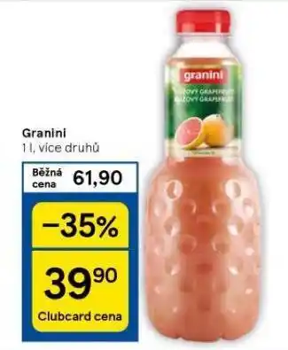 Tesco Granini nabídka