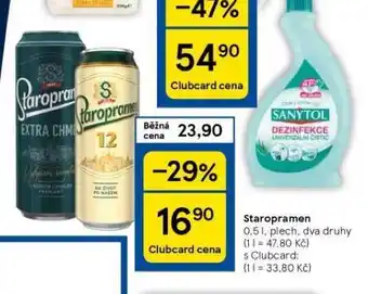 Tesco Pivo staropramen nabídka