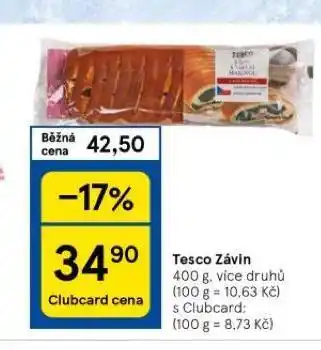 Tesco Závin nabídka