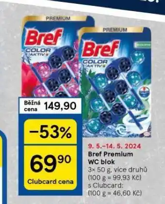 Tesco Bref wc blok nabídka