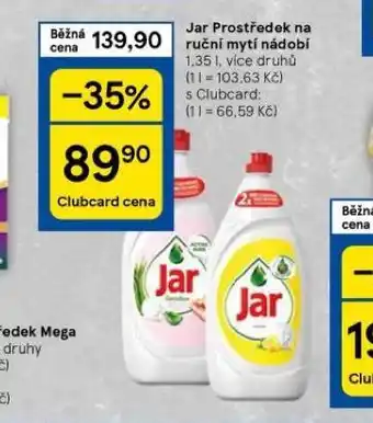 Tesco Jar prostředek na mytí nádobí nabídka