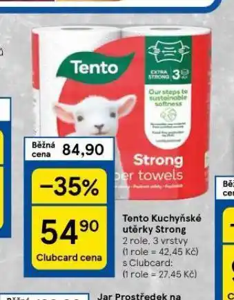 Tesco Tento kuchyňské utěrky nabídka