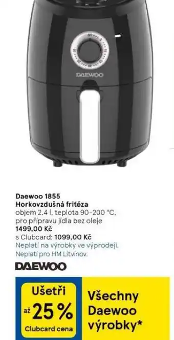 Tesco Horkovzdušná fritéza nabídka