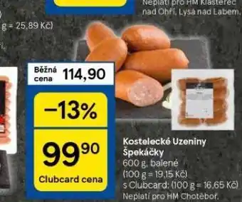 Tesco Špekáčky nabídka