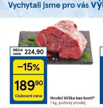 Tesco Hovězí kližka bez kosti nabídka