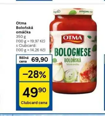 Tesco Otma boloňská omáčka nabídka