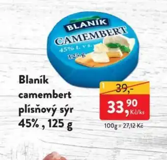 MP Krásno Blaník camembert plísňový sýr 45%, 125 g nabídka