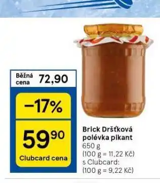 Tesco Brick dršťková polévka nabídka