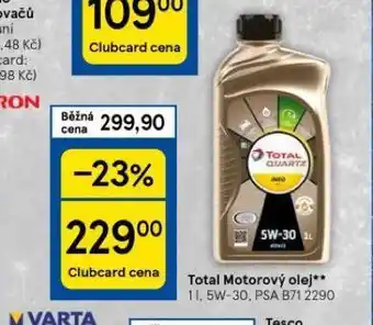 Tesco Total motorový olej nabídka