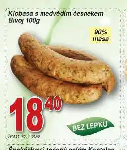 Hruška Klobása s medvědím česnekem nabídka