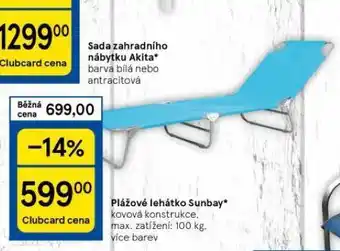 Tesco Plážové lehátko nabídka
